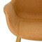 LeisureMod Markley Modern Leather Dining Arm Chair with Metal Legs, Set of 4